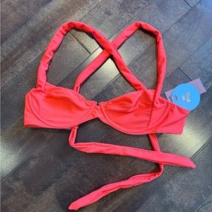 NWT PQ swim Perla halter top size small